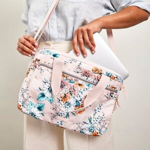 Vera Bradley • Laptop Bag • Peach Blossom Bouquet